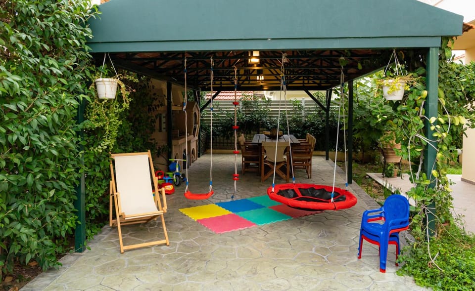 Patio, Children play ground, Garden, Garden view