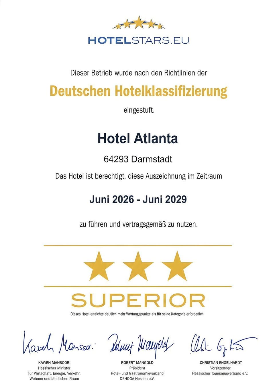 HOTEL ATLANTA Darmstadt SUPERIOR Hotel in Darmstadt