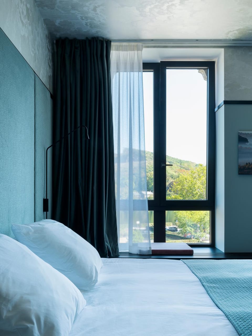 Bed, Natural landscape, Bedroom