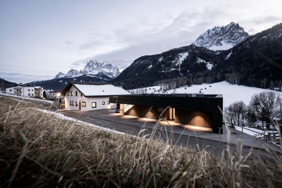 Property building, Natural landscape, Winter, Mountain view