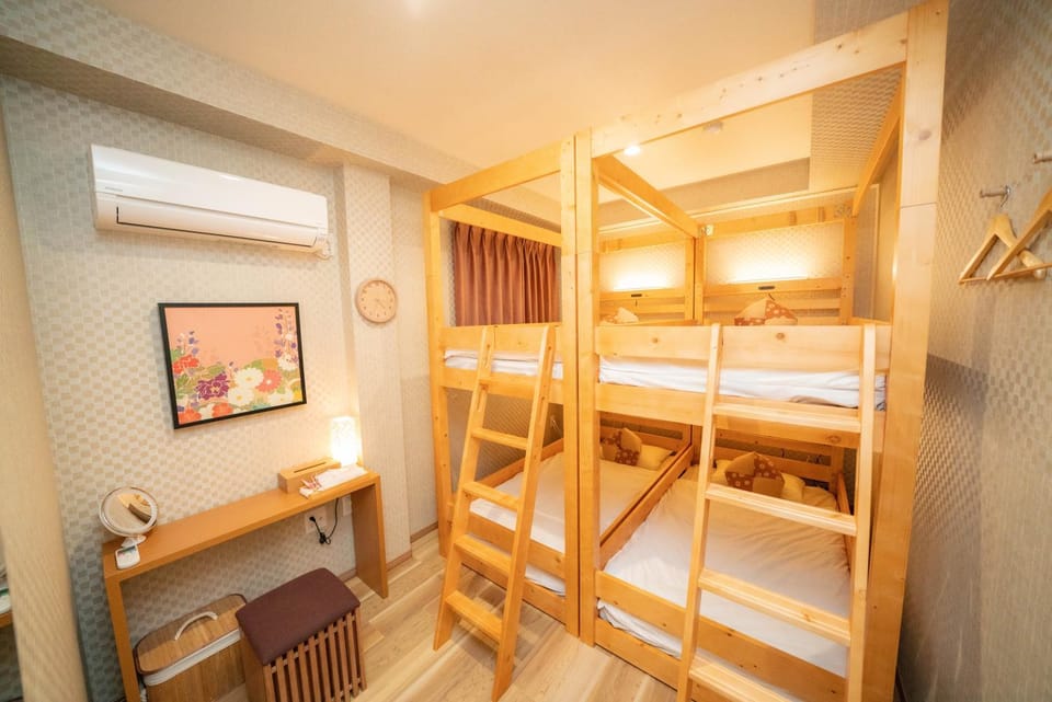 Photo of the whole room, bunk bed
