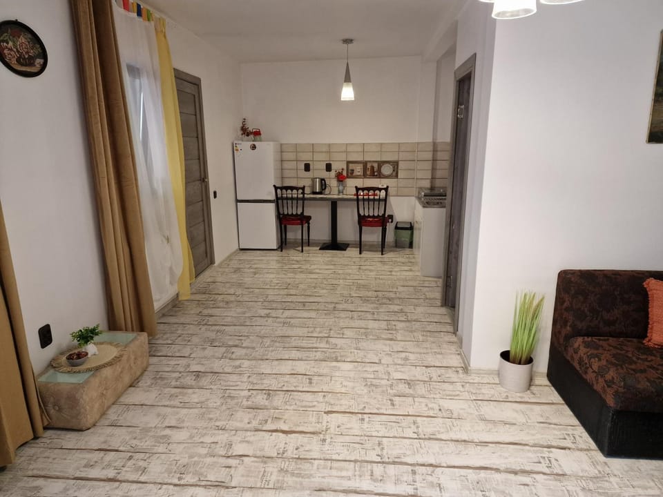 Kitchen or kitchenette, Living room, microwave