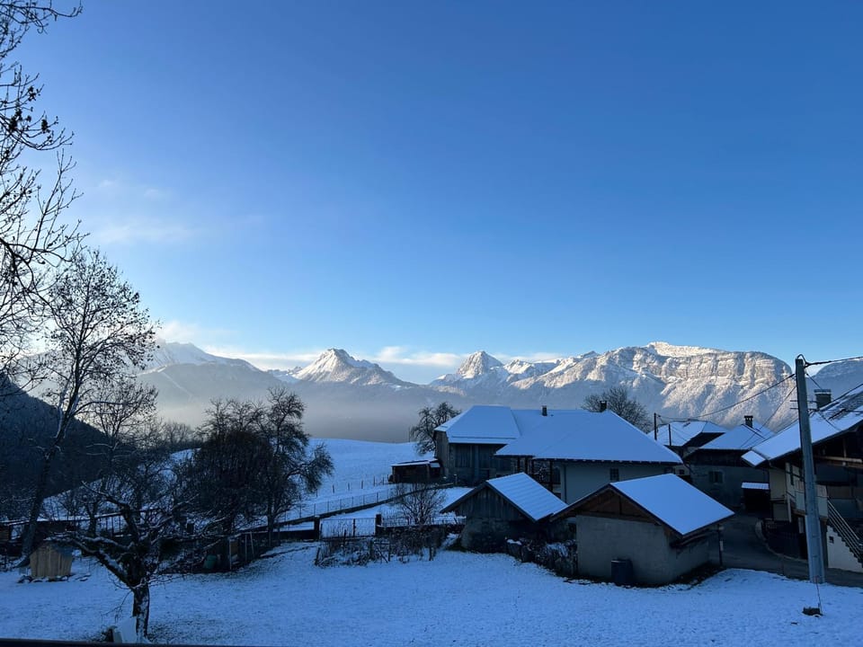 Nearby landmark, Natural landscape, Winter, Mountain view