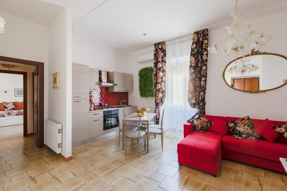 Kitchen or kitchenette, Living room, Dining area