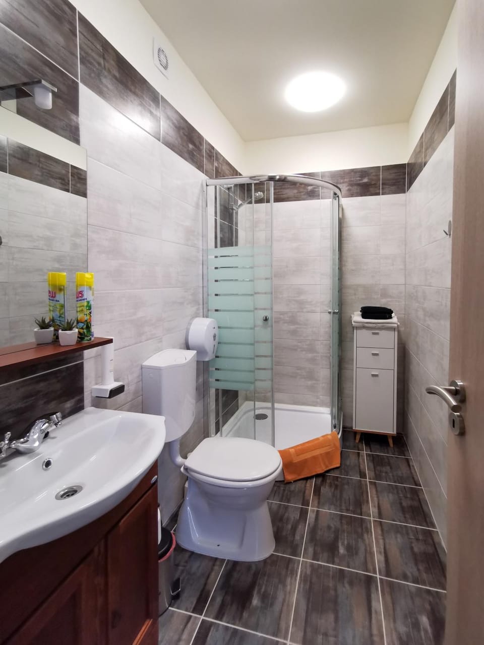 Shower, Toilet, Bathroom, towels