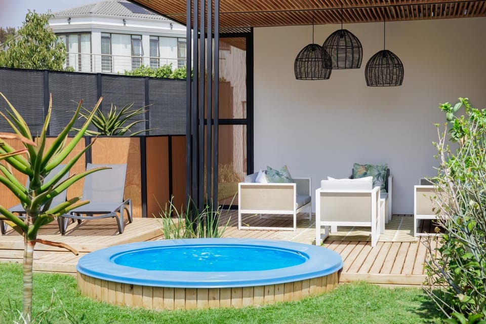 Patio, Natural landscape, Garden, Garden view, Pool view, Swimming pool