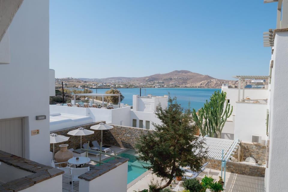 Patio, Pool view, Sea view