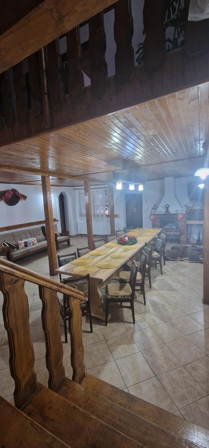 Property building, Living room, Dining area