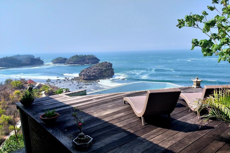 Balcony/Terrace, Pool view, Sea view