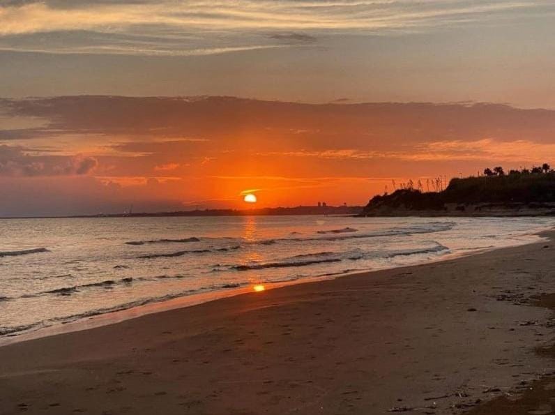 Natural landscape, Beach, Sea view, Sunset