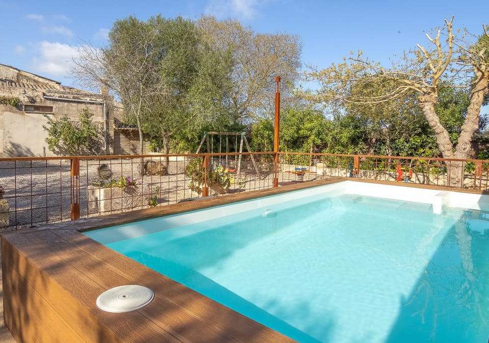 Day, Natural landscape, Garden, Garden view, Pool view, Swimming pool