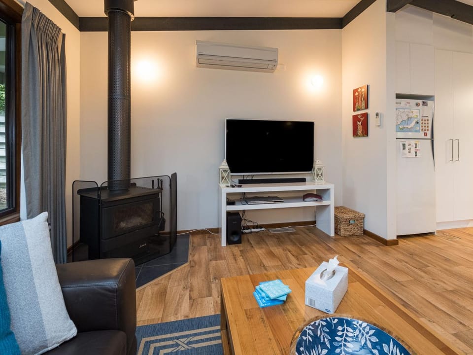 Living room, fireplace, air conditioner