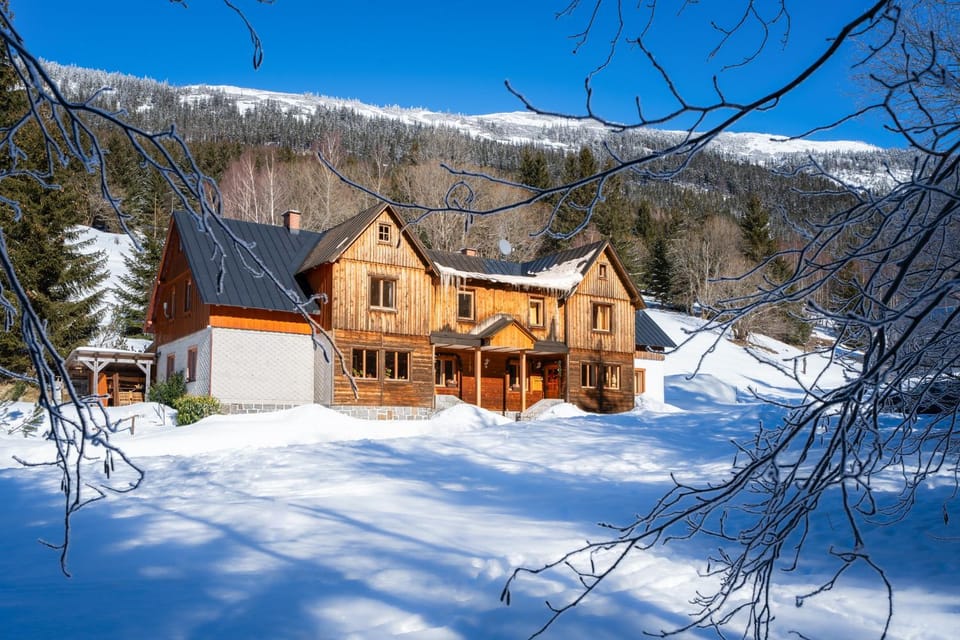 Property building, Natural landscape, Winter, Mountain view