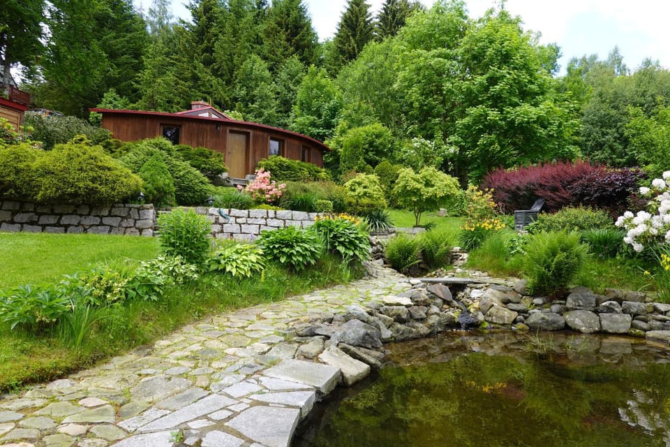 Property building, Natural landscape, Garden view