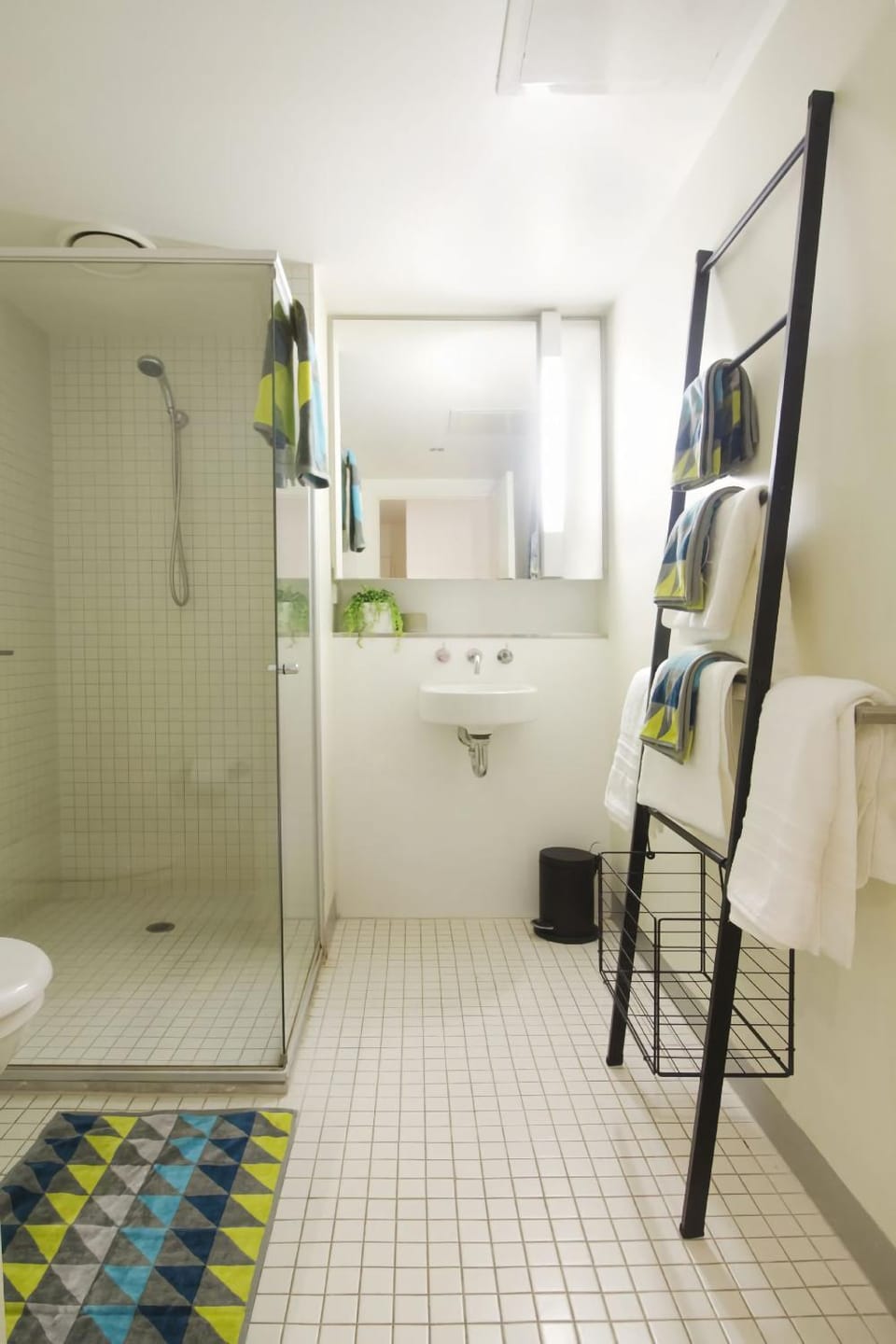 Bathroom, towels