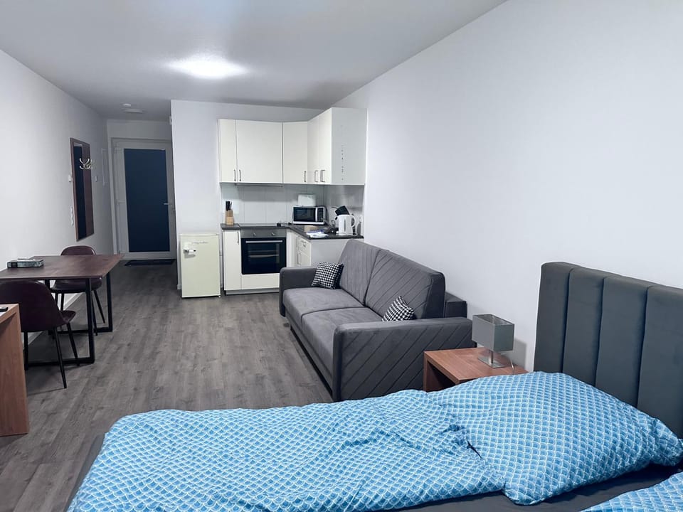 Bed, Kitchen or kitchenette, Photo of the whole room, Dining area