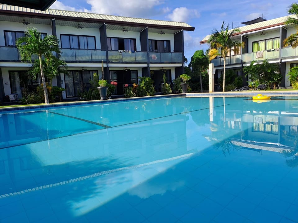 Property building, Pool view