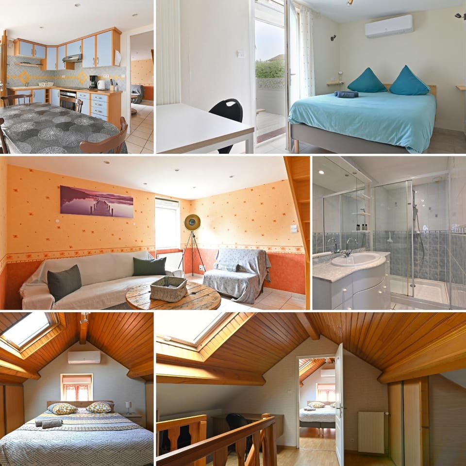 Bed, Living room, Photo of the whole room, air conditioner