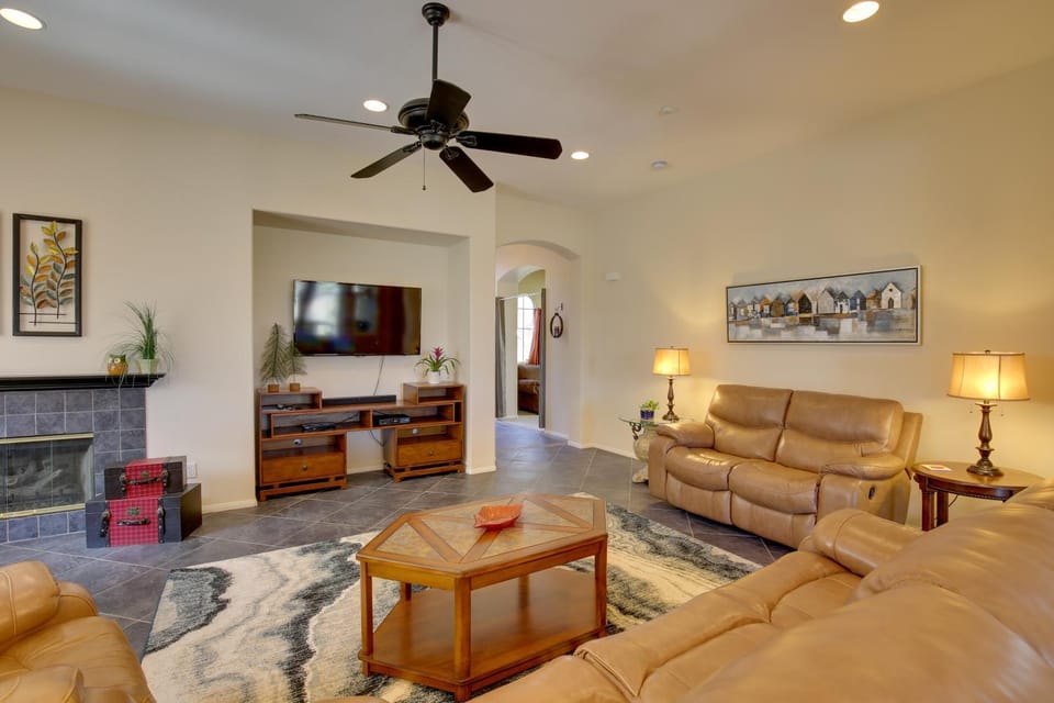 1 Mi to Coachella: Serene Retreat w/ Pool Access House in Indio