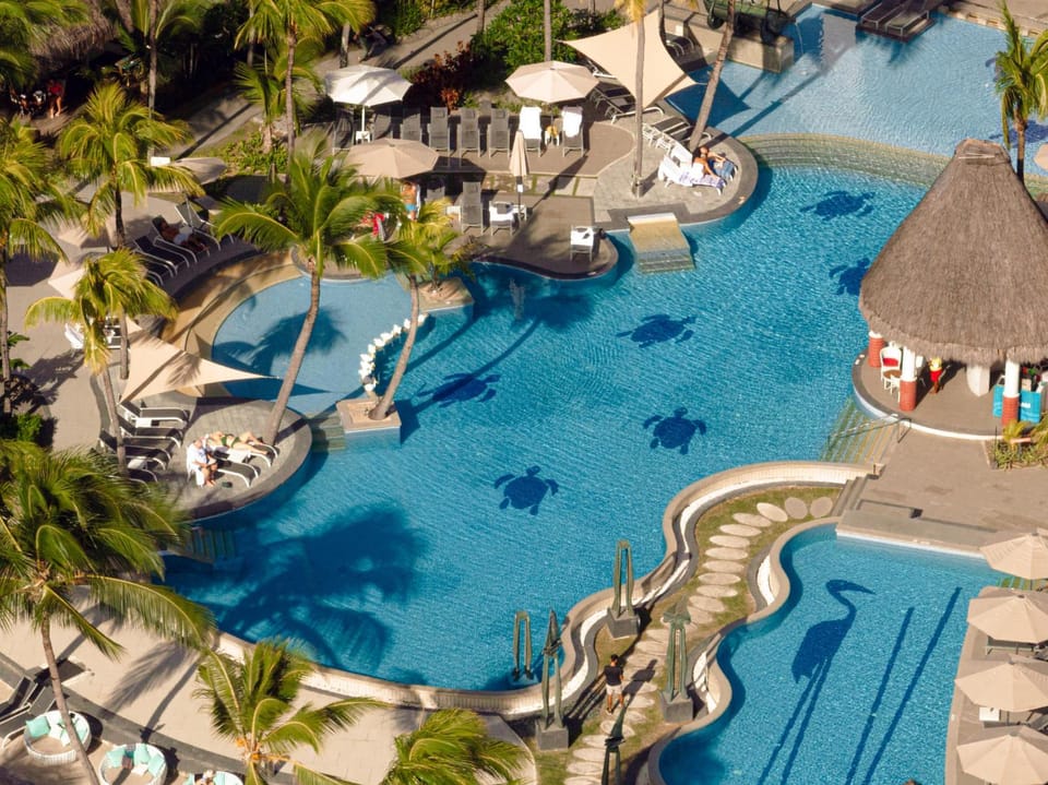 Bird's eye view, Pool view, Swimming pool, sunbed
