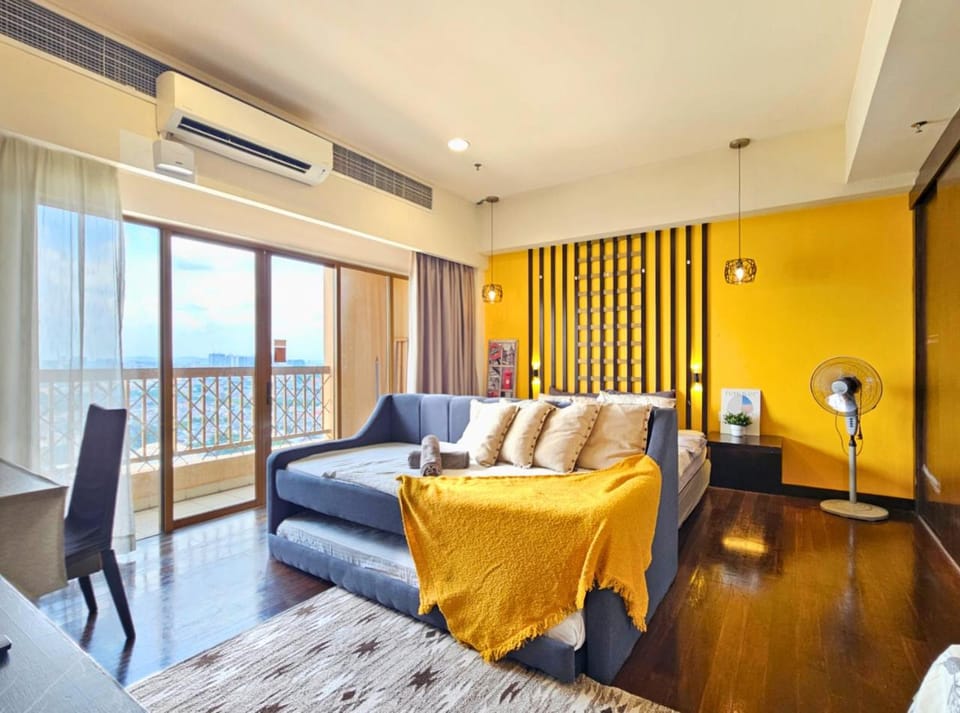 Bed, Bedroom, air conditioner