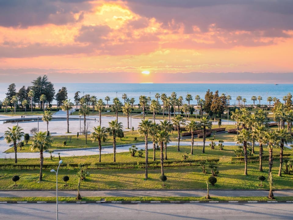 Natural landscape, Beach, Sea view, Sunset