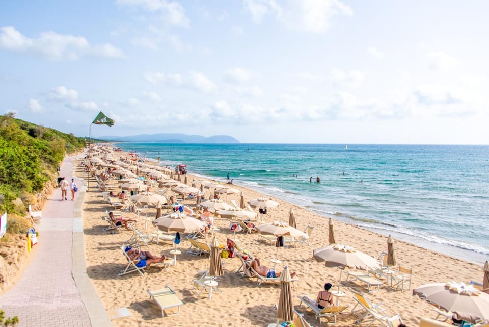 Spring, Natural landscape, Beach, Sea view, sunbed