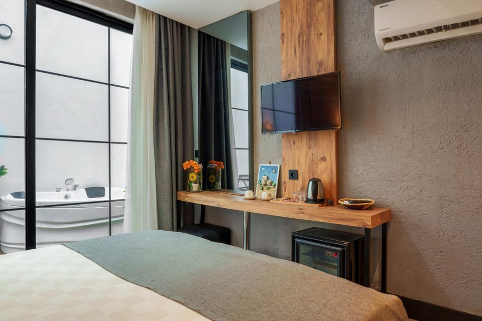 Bed, TV and multimedia, Coffee/tea facilities, air conditioner