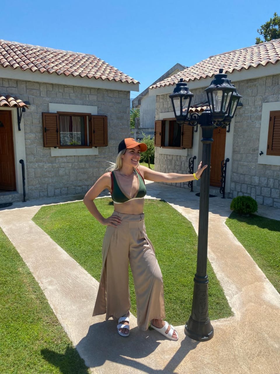 Property building, People, Garden view