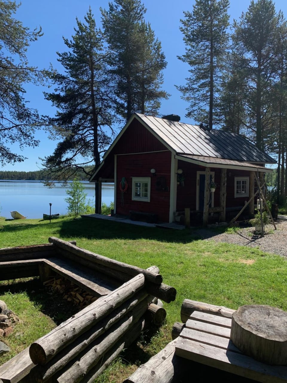 Natural landscape, BBQ facilities, Sauna, Sauna, Beach, Lake view, River view