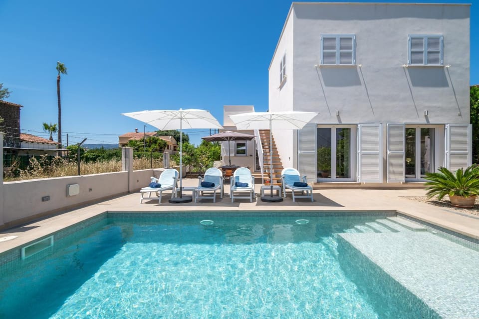Property building, Living room, Swimming pool