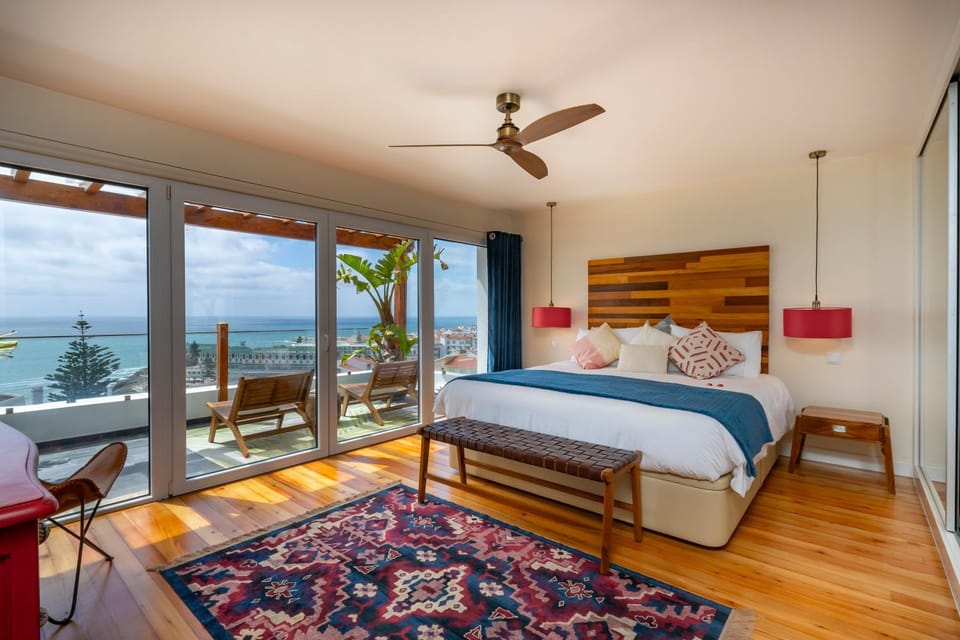Bed, Photo of the whole room, Bedroom, Sea view