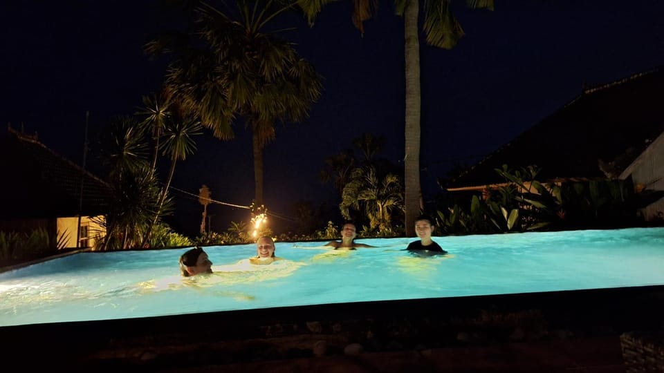 Night, Swimming pool