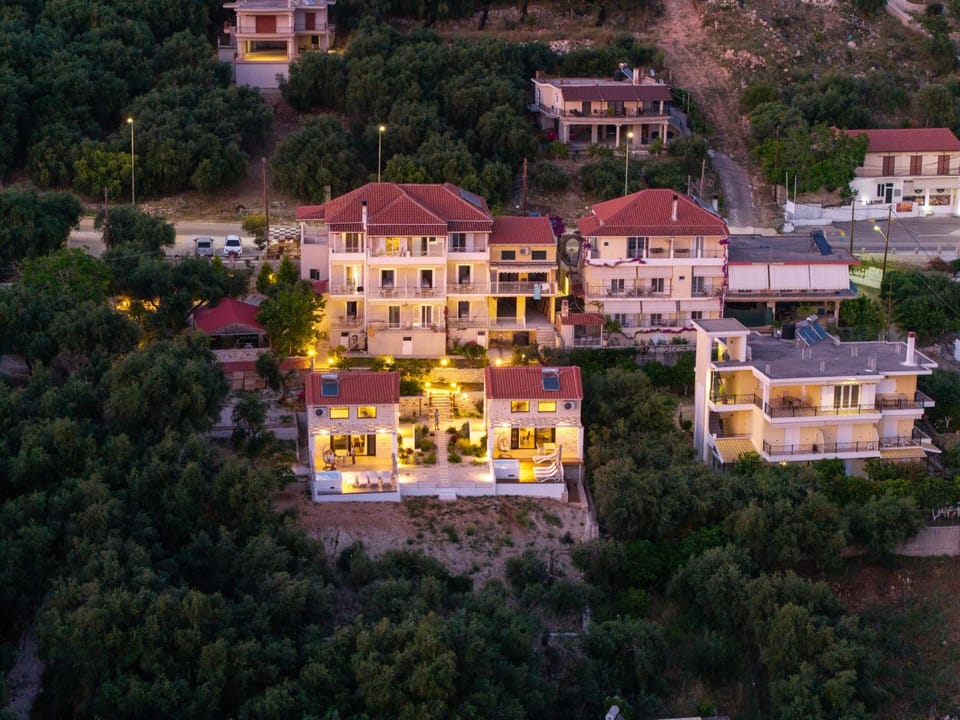 Property building, Natural landscape, Bird's eye view, Street view