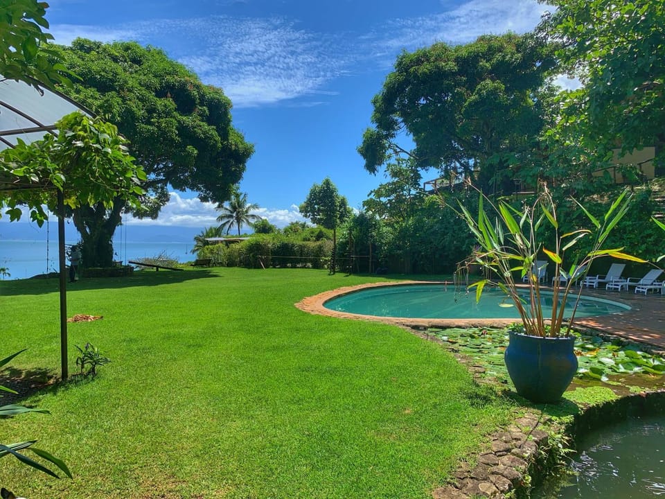 Spring, Day, Natural landscape, Garden, Garden view, Pool view, Swimming pool