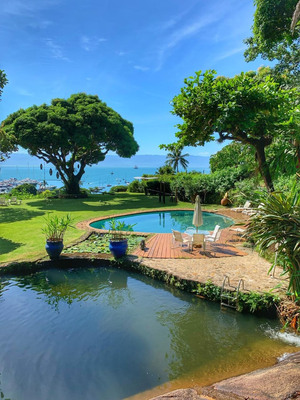 Natural landscape, Garden, Garden view, Lake view, Pool view, River view, Swimming pool, Swimming pool
