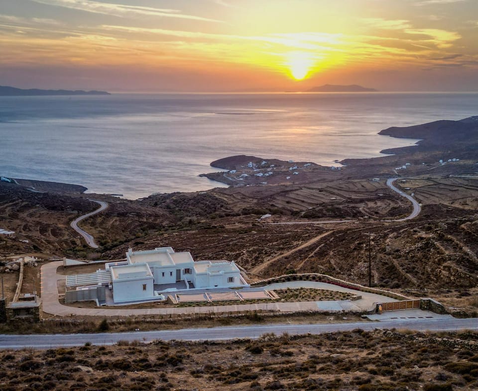 Property building, Bird's eye view, Sea view, Sunset