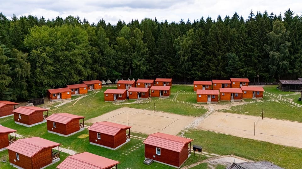 Růžená - chatky u rybníka Campground/ 
RV Resort in South Bohemian Region