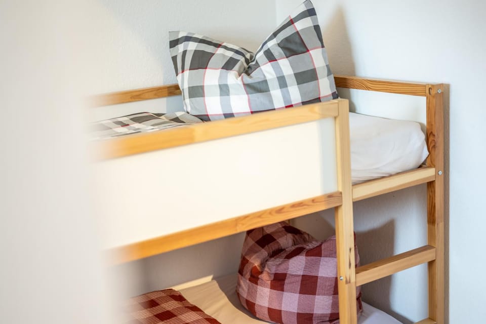 Photo of the whole room, bunk bed