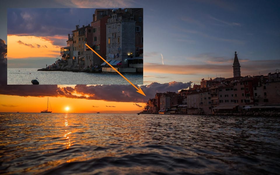 Property building, Sunset