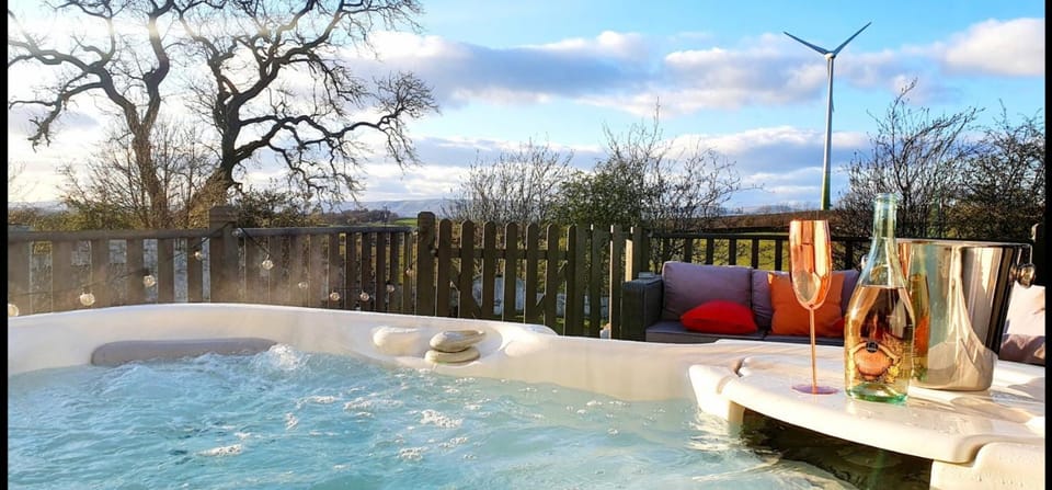 The Sleeping Dog Room at The Grumpy Schnauzer BnB Huge Room, Luxe Suite, Private Hot Tub, Breakfast, Gym, Games Room, Farm Stay, Amazing Bed and Breakfast in Coatbridge