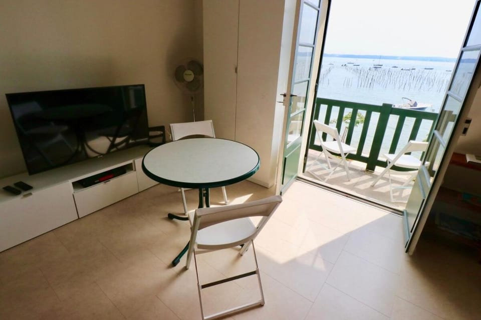 Comfortable, renovated Studio in top Cap Ferret location, 1st line with bay view Apartment in La Teste-de-Buch