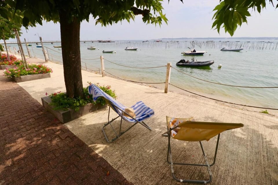 Comfortable, renovated Studio in top Cap Ferret location, 1st line with bay view Apartment in La Teste-de-Buch