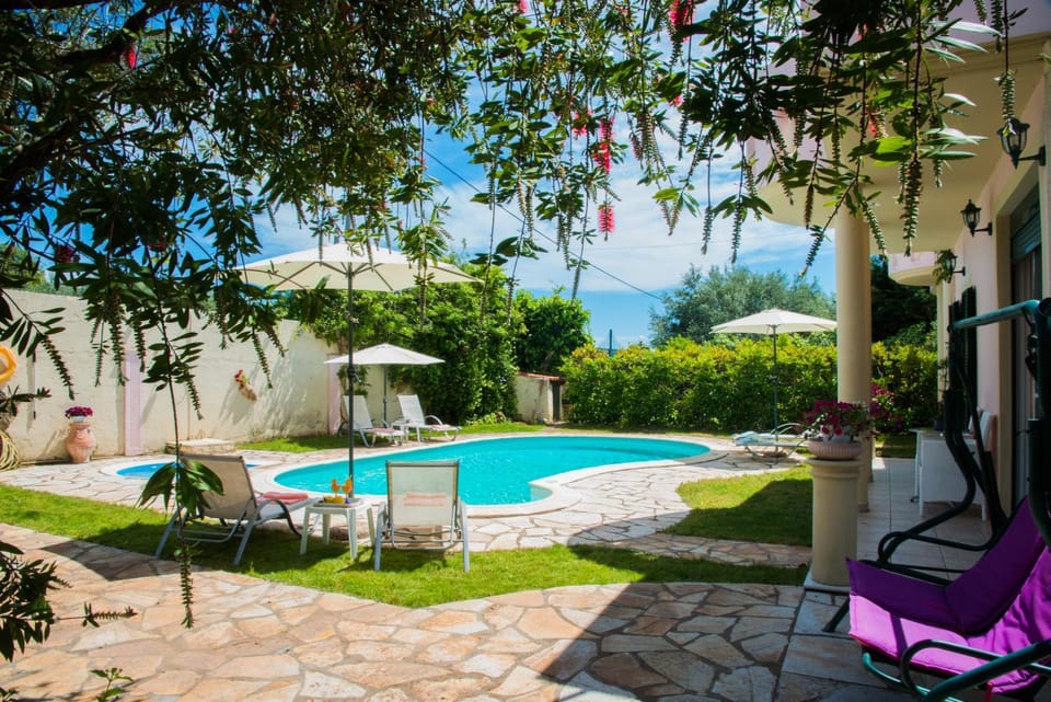 Garden, Garden view, Pool view, Swimming pool, sunbed