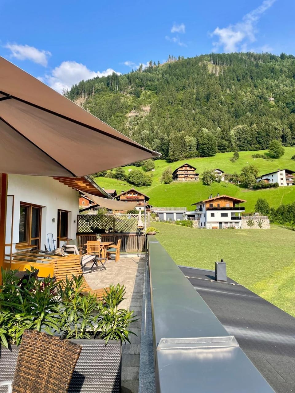 Property building, Natural landscape, Mountain view