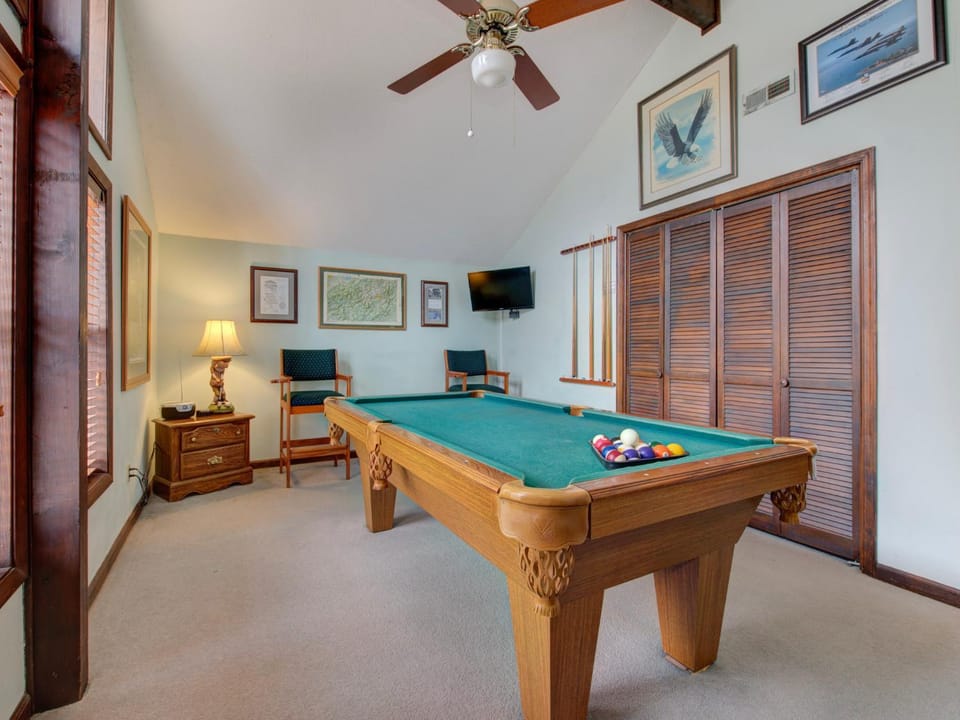 Billiard, Game Room, TV and multimedia, Seating area, furniture