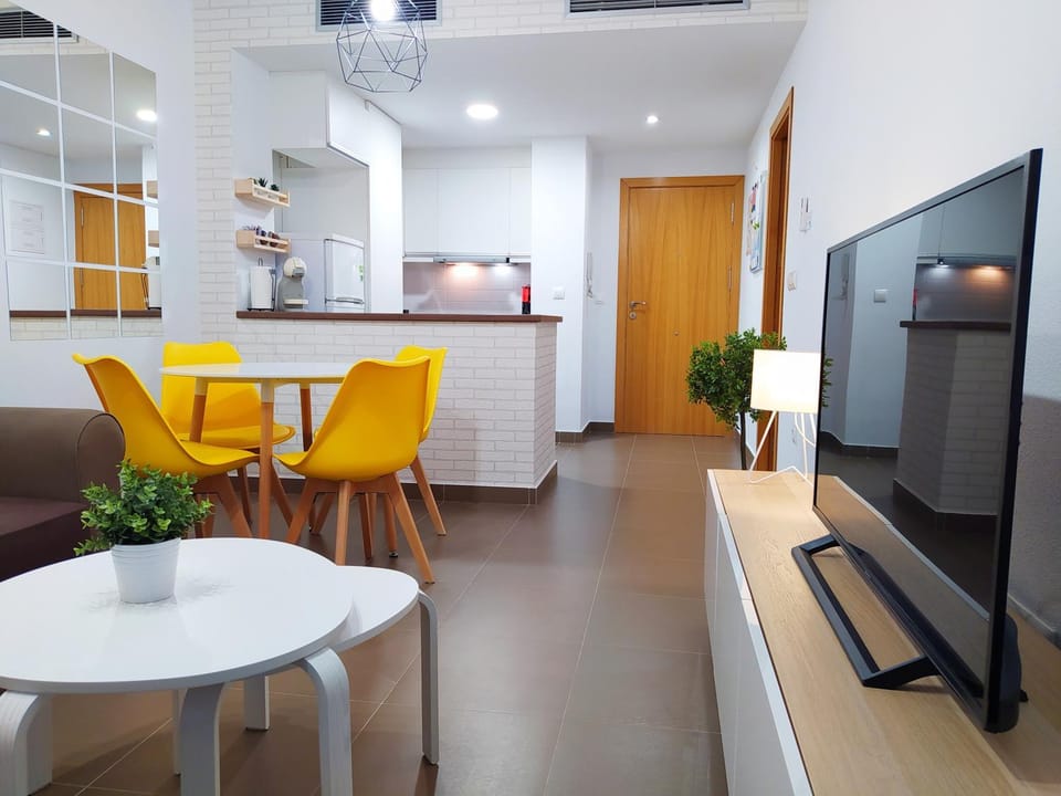 Living room, Seating area, Dining area