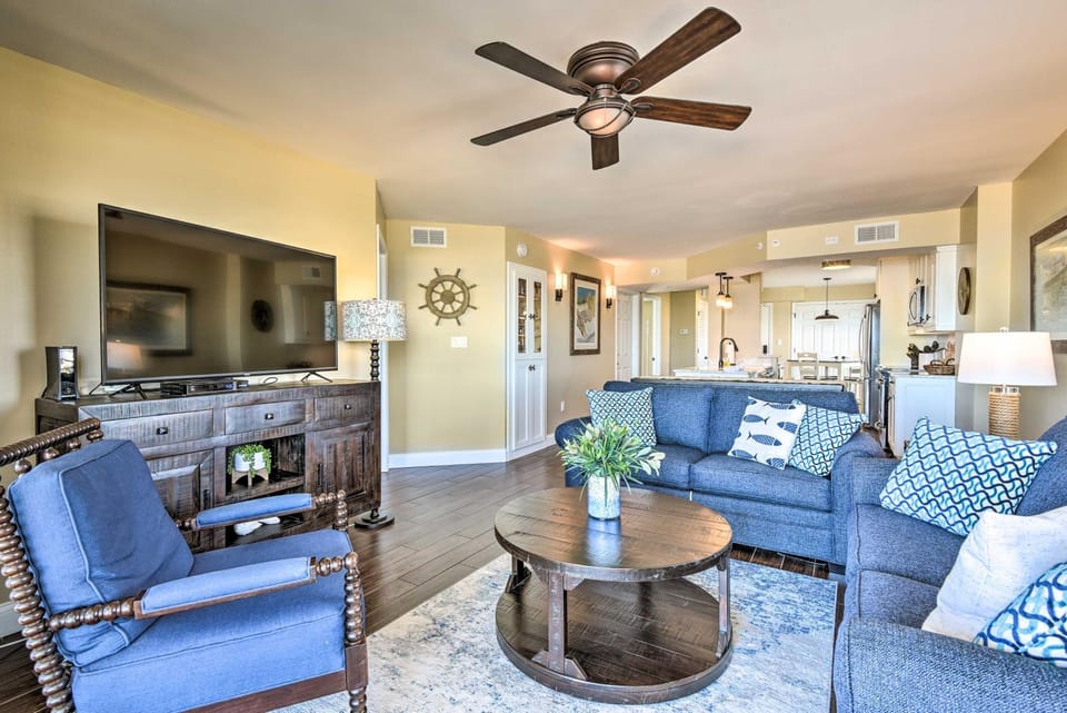Luxe Oceanfront Condo w/ Pool, Beach Access + Gear House in Ormond By The Sea