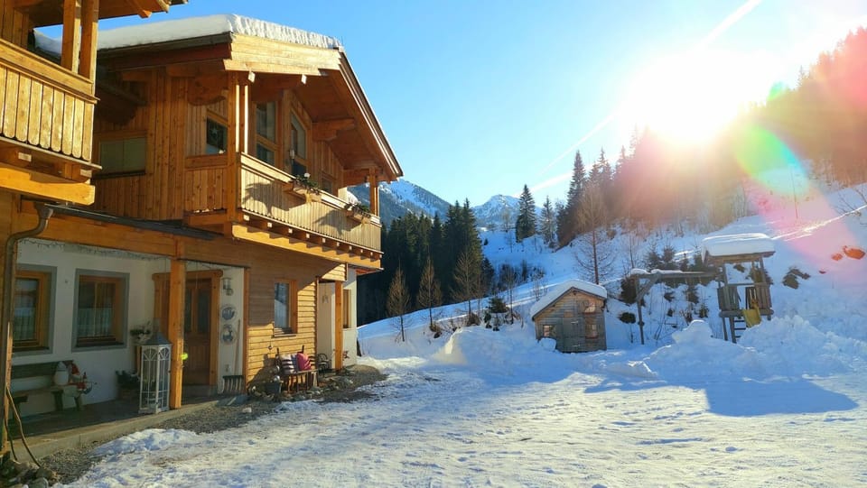Property building, Winter, Children play ground