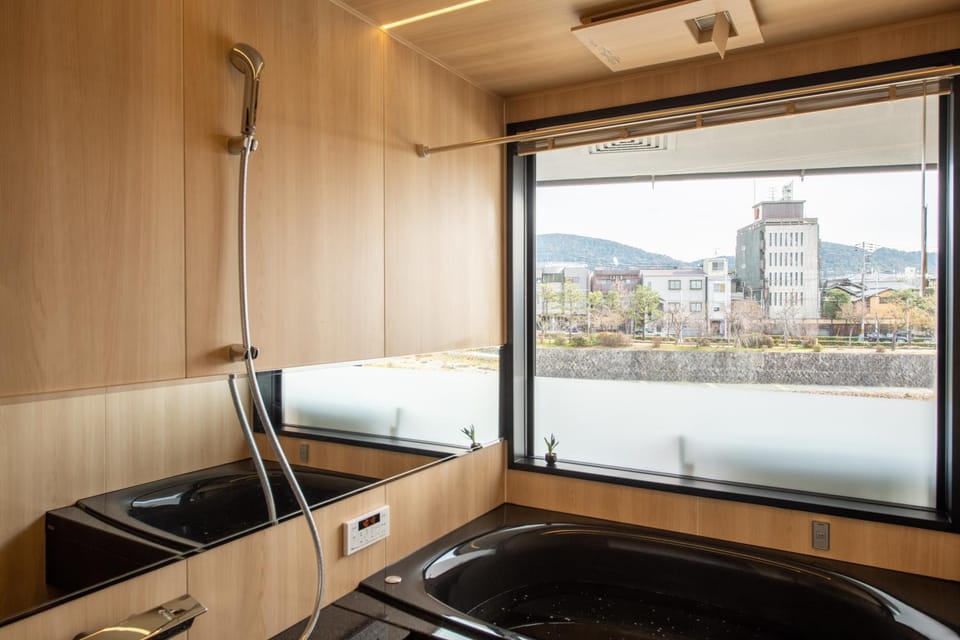 Bathroom, River view, Bath